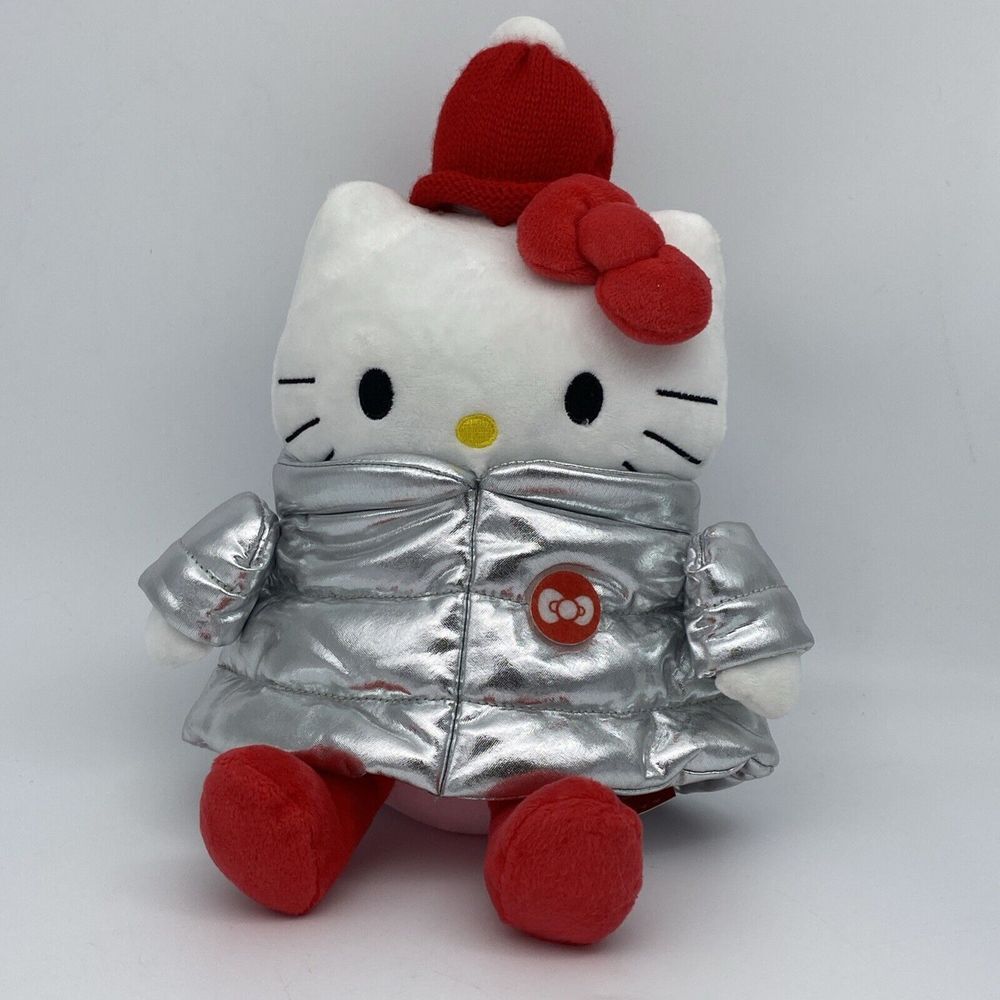 2022 Sanrio Hello Kitty Metallic Puffer Jacket Plush Doll 11"